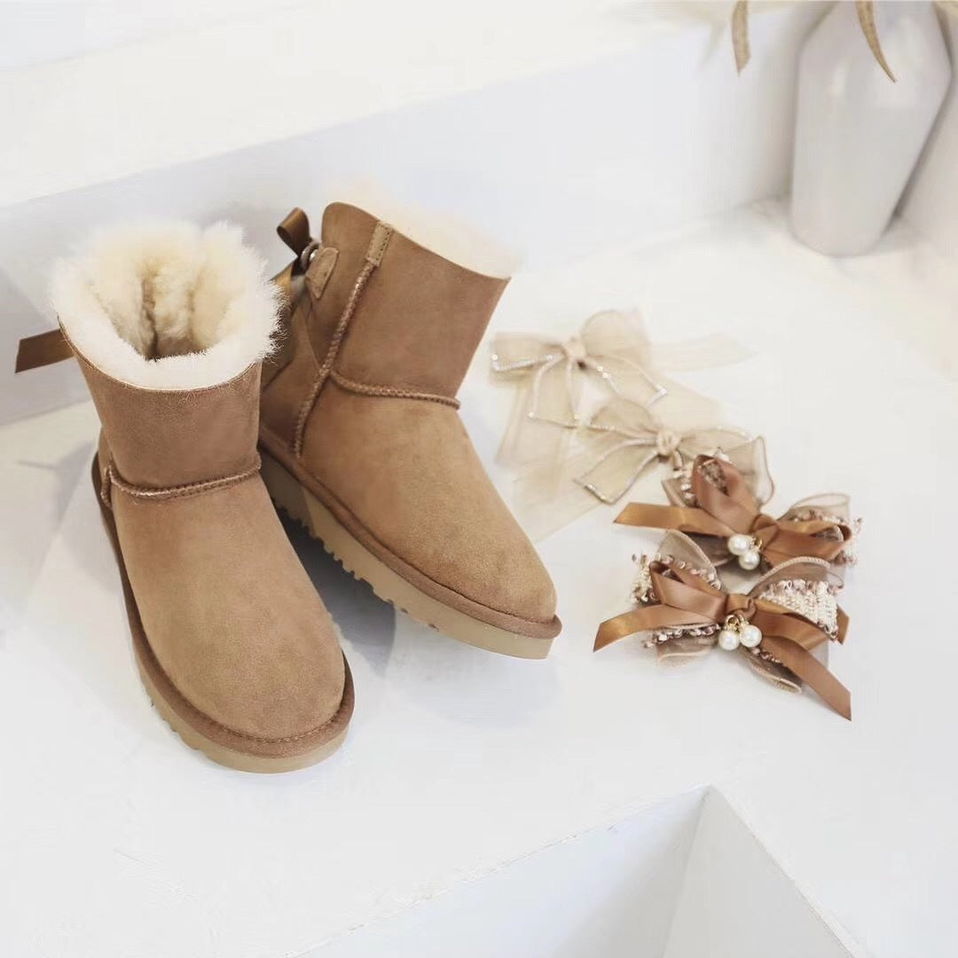 Chestnut Brown Snow Boots | Three-Way Styling – Model 6503