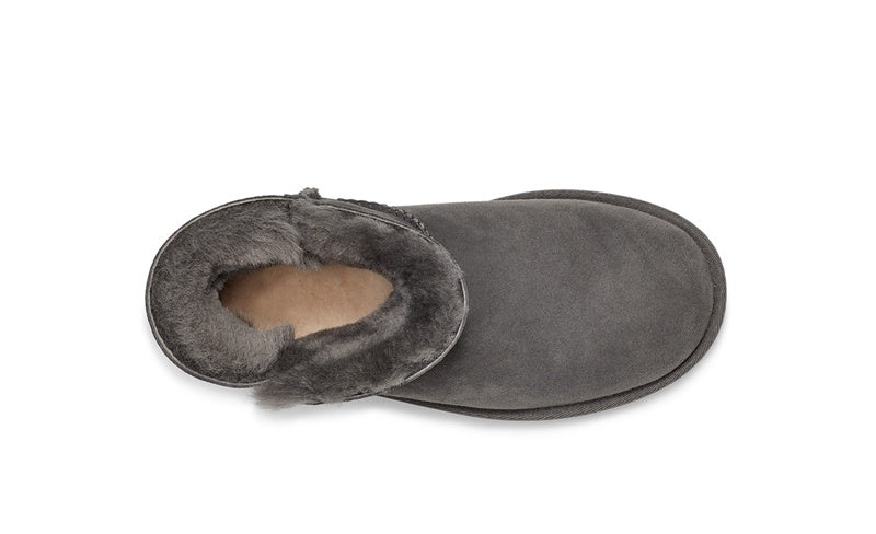 Grey Side Zip Ankle Boots | In Stock