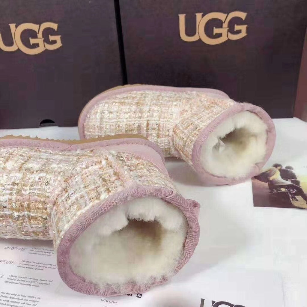 Chic Pink Kids' Snow Boots | Elegant Winter Style