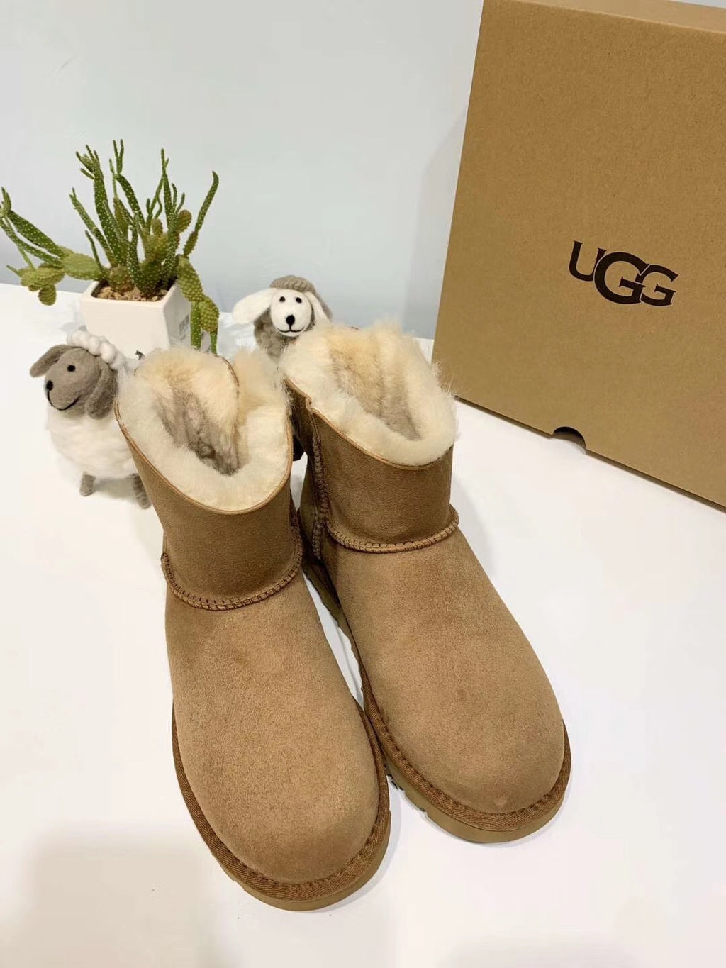 Chestnut Bow Shimmer Boots | Mukosi Winter Collection – In Stock