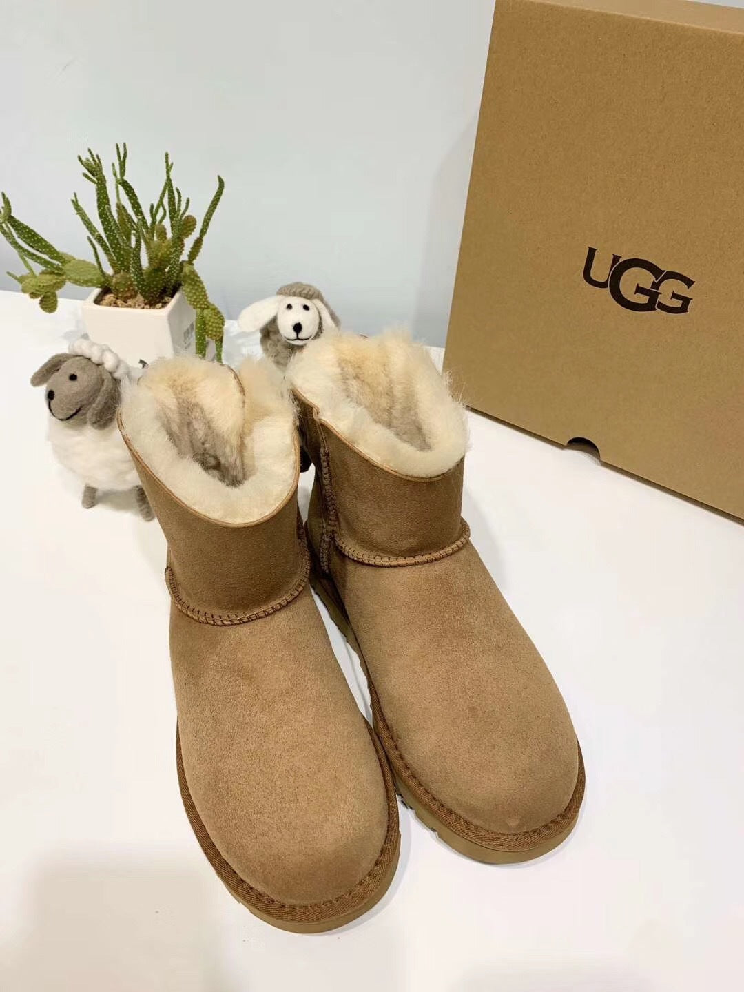Chestnut Bow Shimmer Boots | Mukosi Winter Collection – In Stock