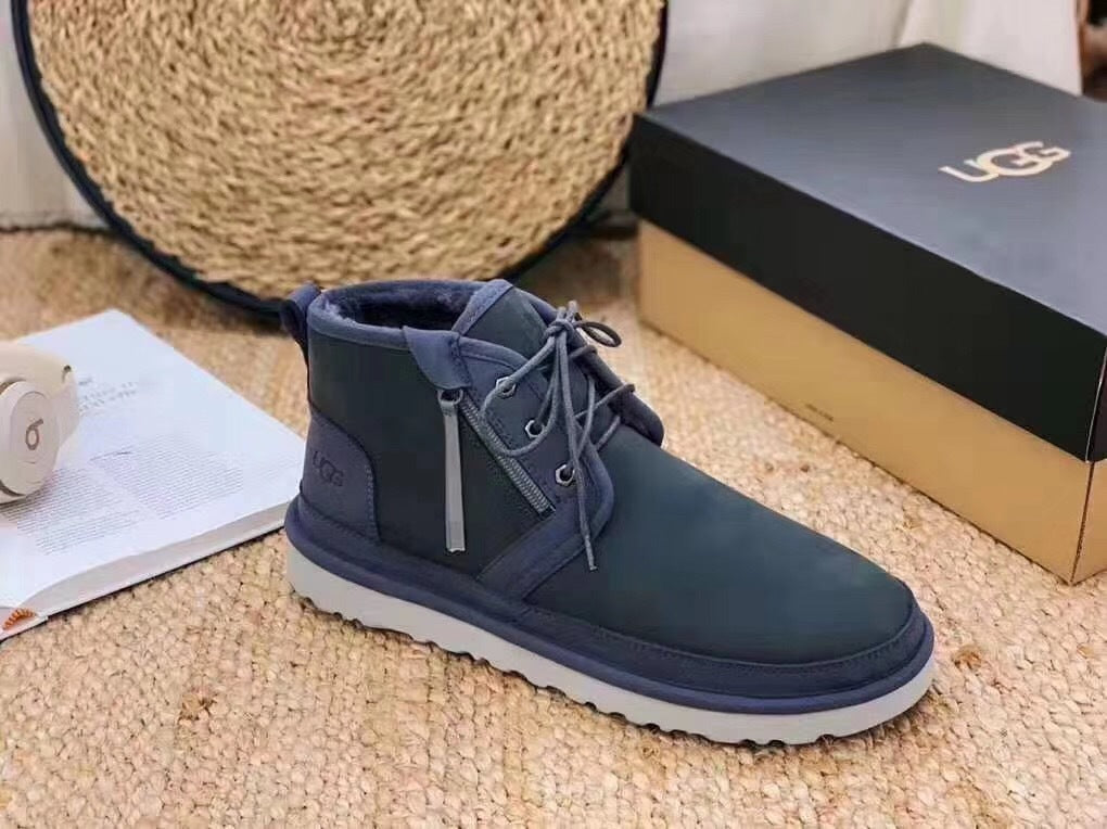 Dark Grey Neum Zip-Up Shoes | Upgraded Edition