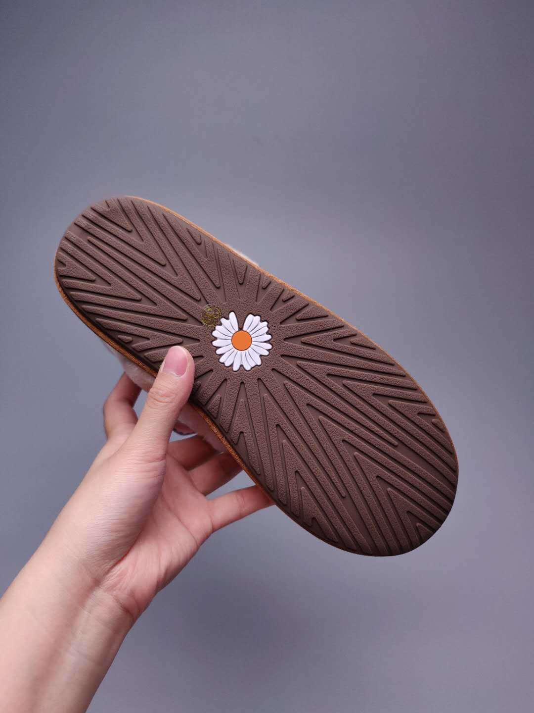 Chestnut Daisy Shoes | Chain & Ribbon Details – In Stock