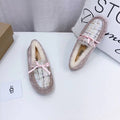 Dusty Pink Women's Driving Loafers | Elegant Chic Style