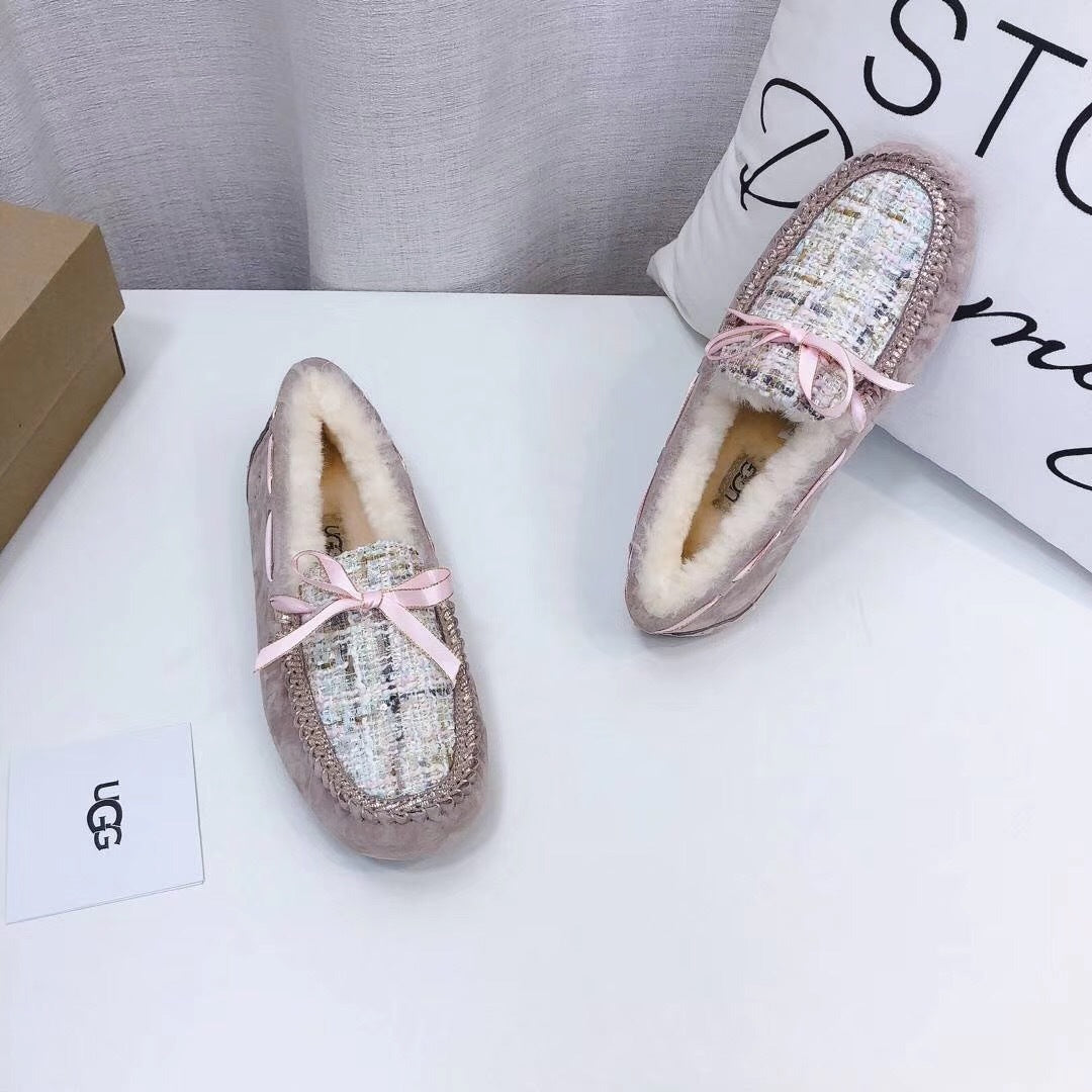 Dusty Pink Women's Driving Loafers | Elegant Chic Style