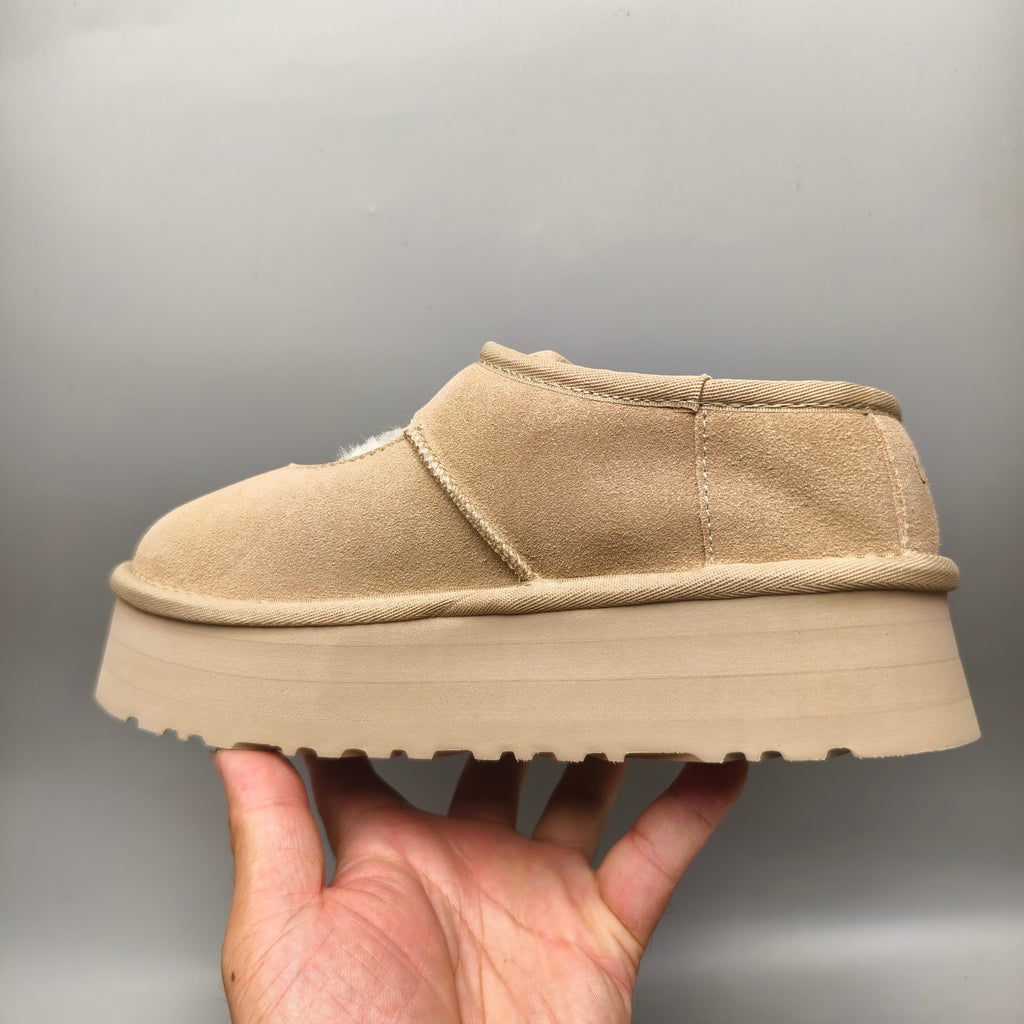 Sand Mary Jane Shoes | Chunky Platform Style – In Stock