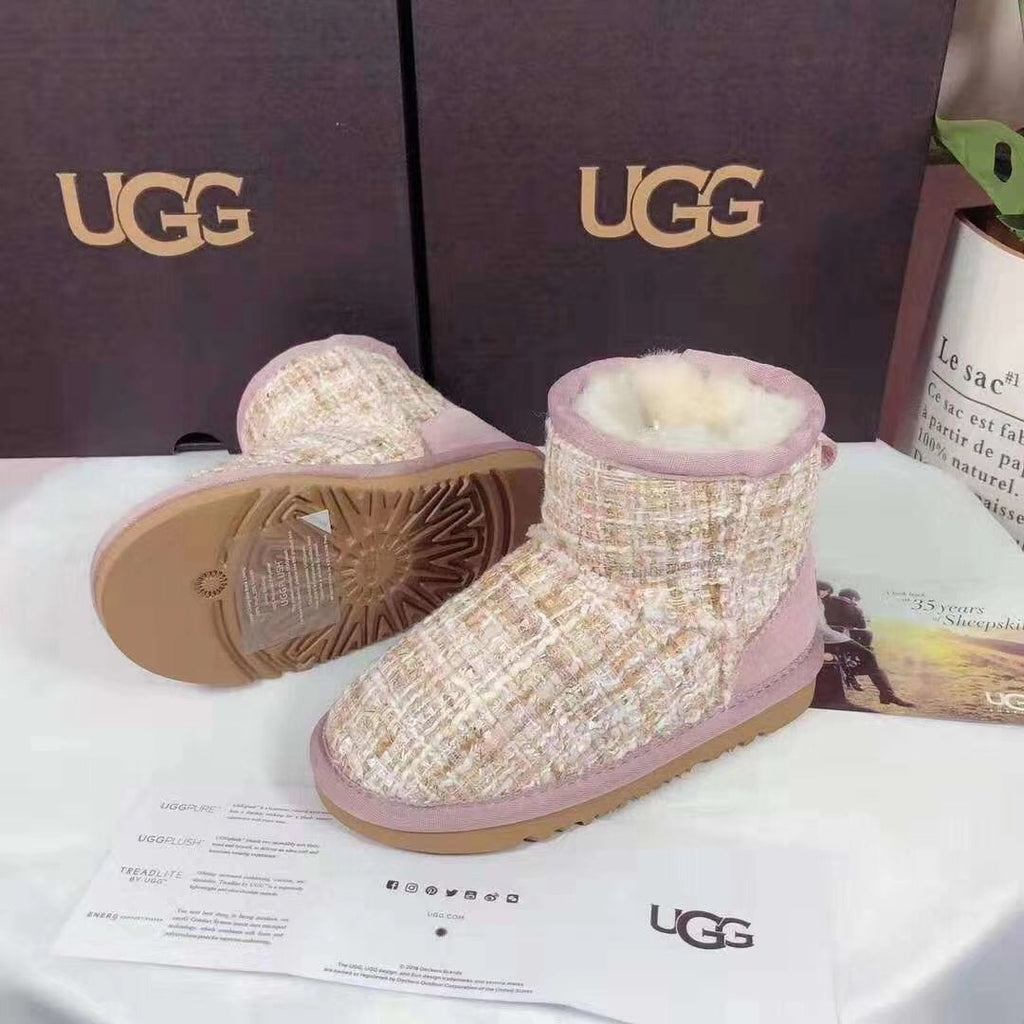 Chic Pink Kids' Snow Boots | Elegant Winter Style