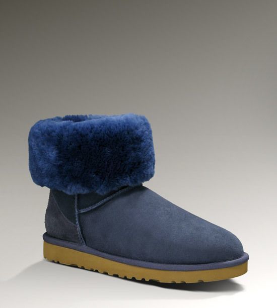 Navy Blue New Classic Short Boots | Stain-Resistant – In Stock