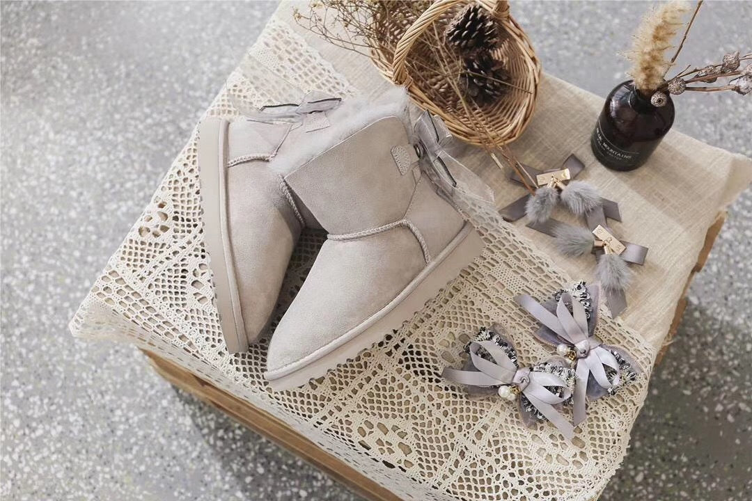 Diamond Grey Snow Boots | Three-Way Styling – Model 6503