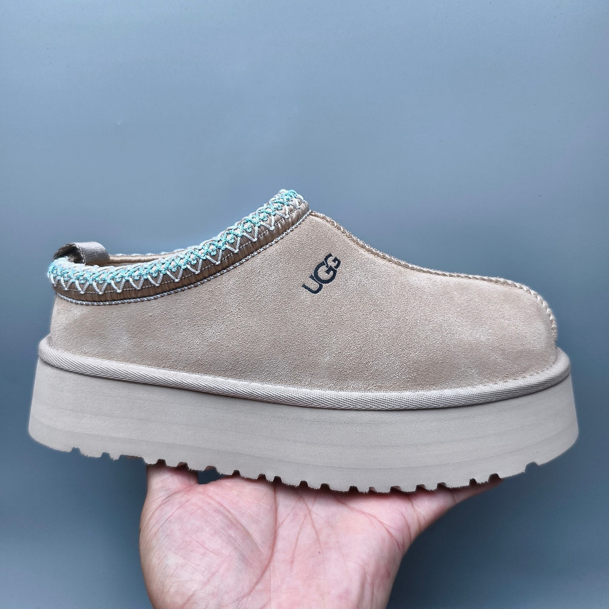 Beige Ethnic Style Chunky Platform Casual Shoes | In Stock