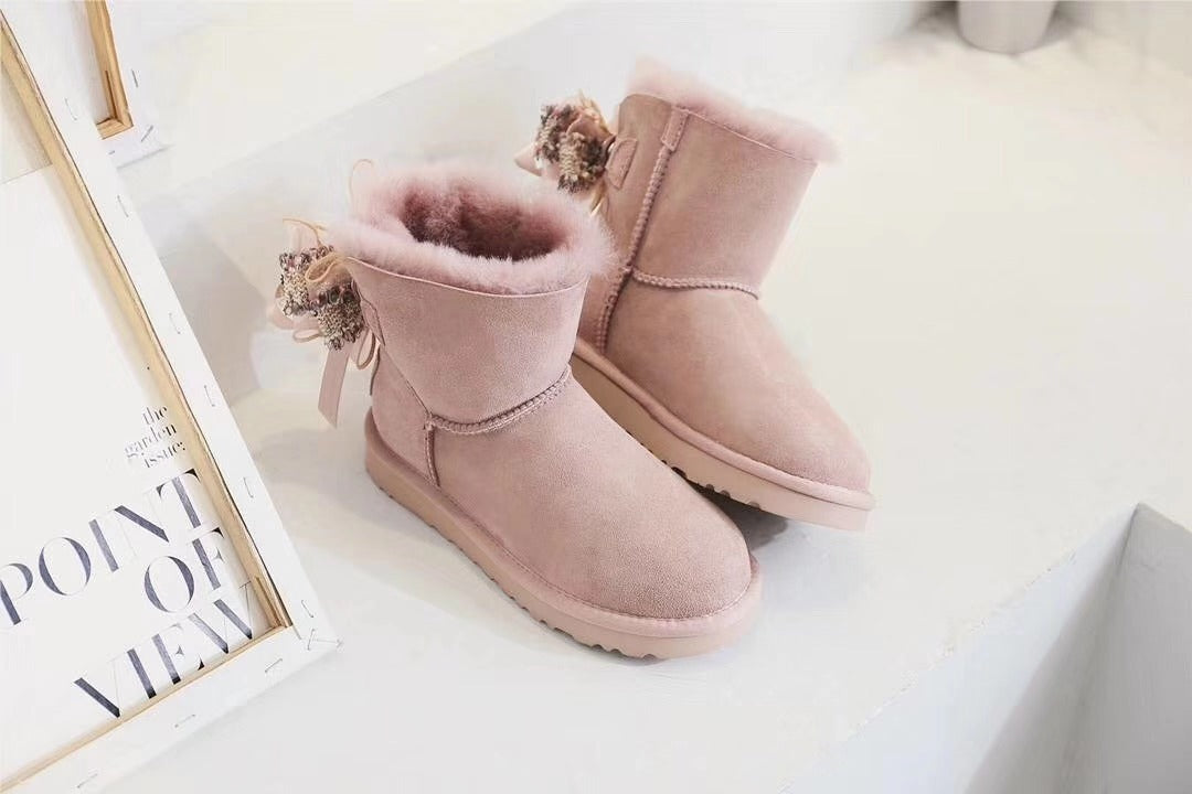 Dusty Pink Snow Boots | Three-Way Styling – Model 6503