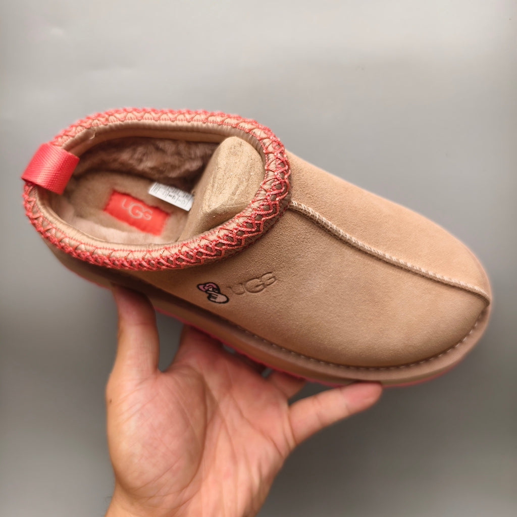 Pink Ethnic Style Chunky Platform Casual Shoes | In Stock