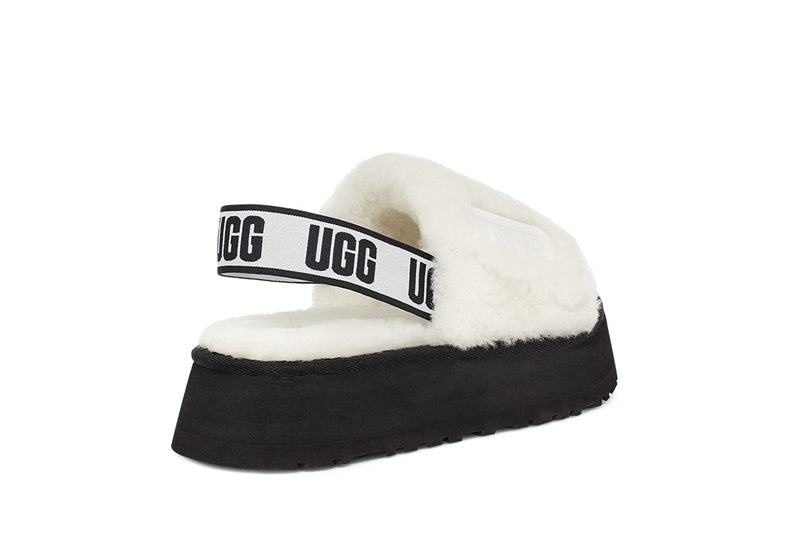 White Disco Fluffy Sandals | In Stock