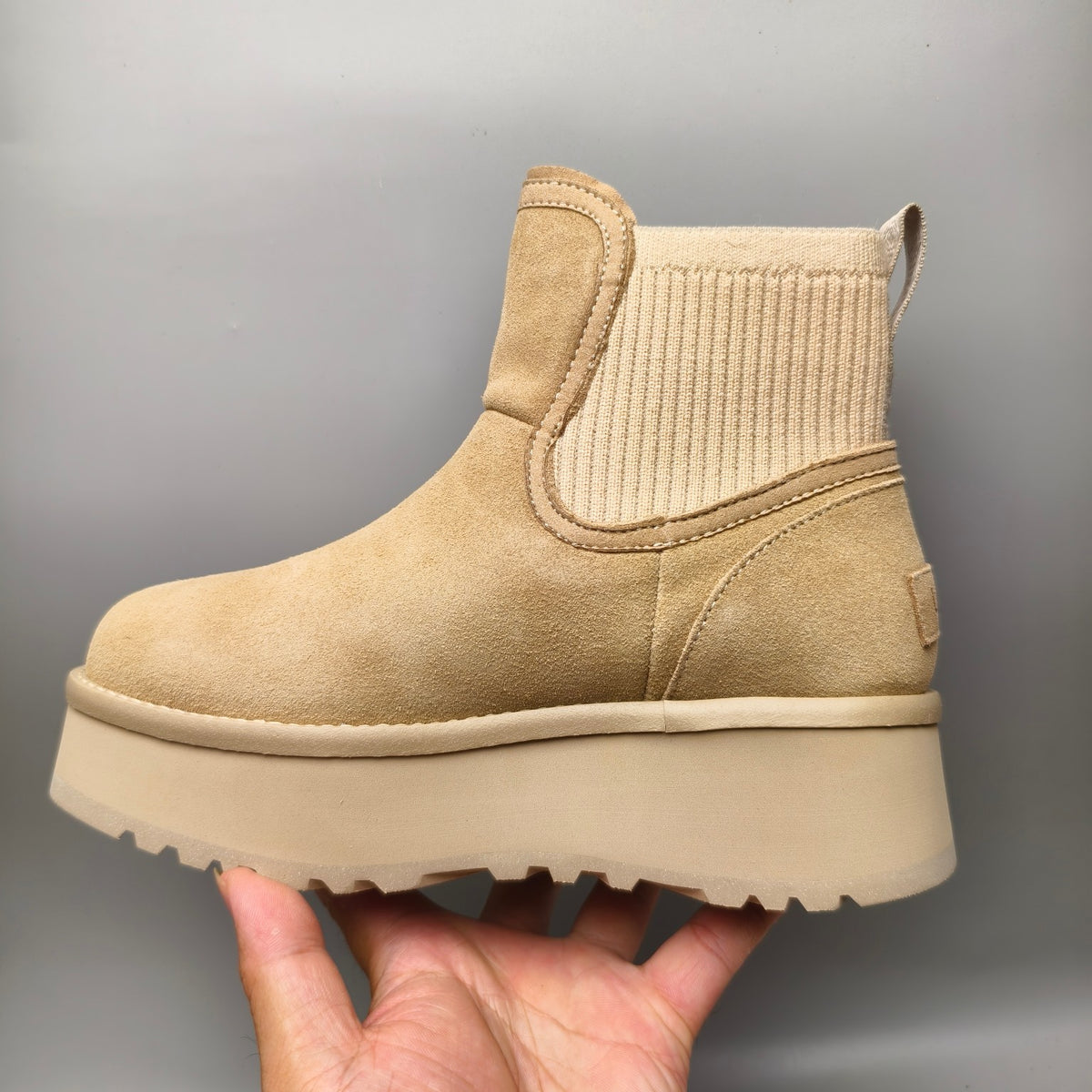 Sand 5cm Chunky Platform Fashion Sneakers | In Stock