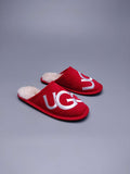 Red Designer-Style Indoor Slippers | G Logo House Shoes – In Stock