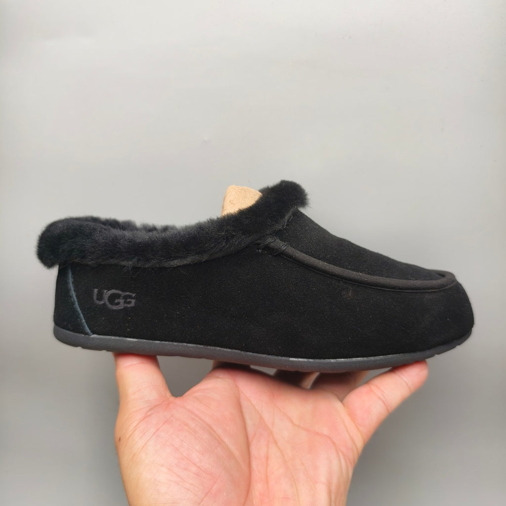 Black Slip-On Casual House Shoes | In Stock