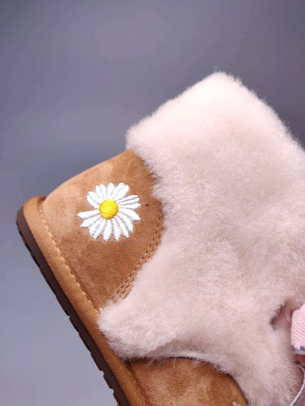 Chestnut Daisy Shoes | Chain & Ribbon Details – In Stock