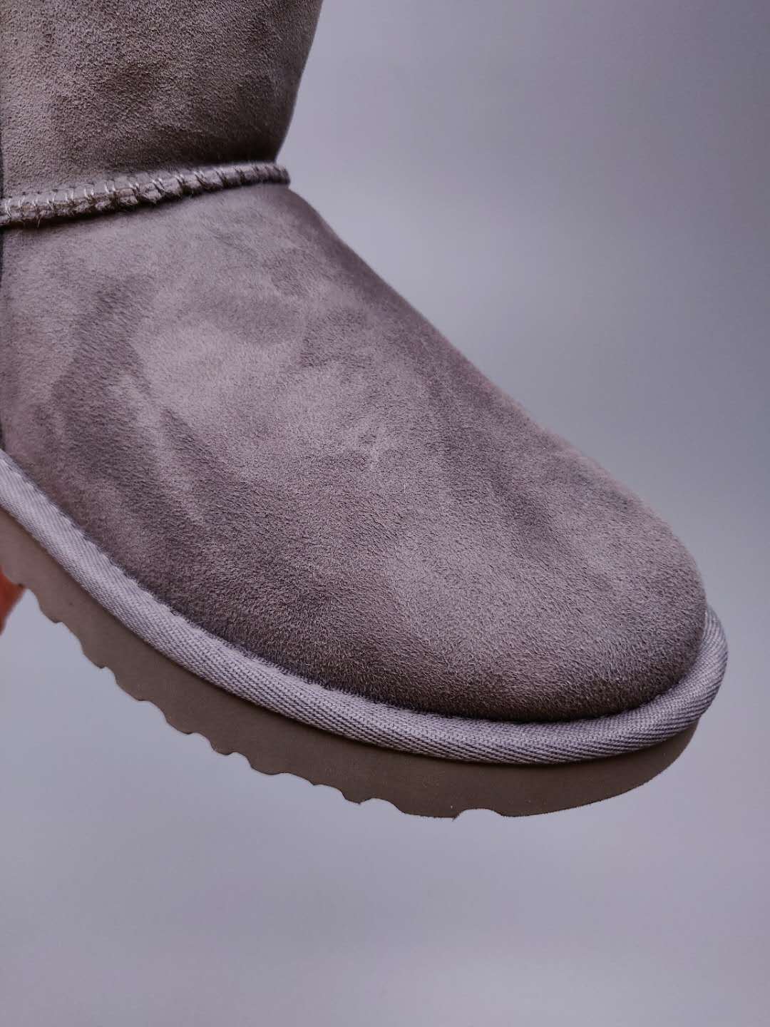 Grey Side Zip Mid-Calf Boots | In Stock