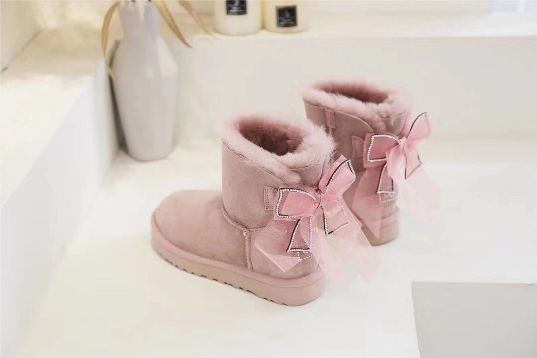 Dusty Pink Snow Boots | Three-Way Styling – Model 6503