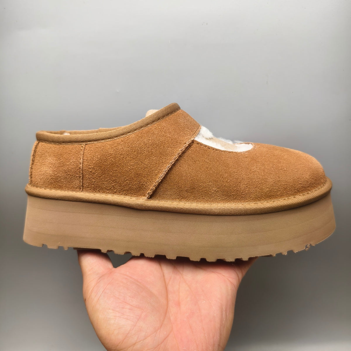 Chestnut Mary Jane Shoes | Chunky Platform Style – In Stock