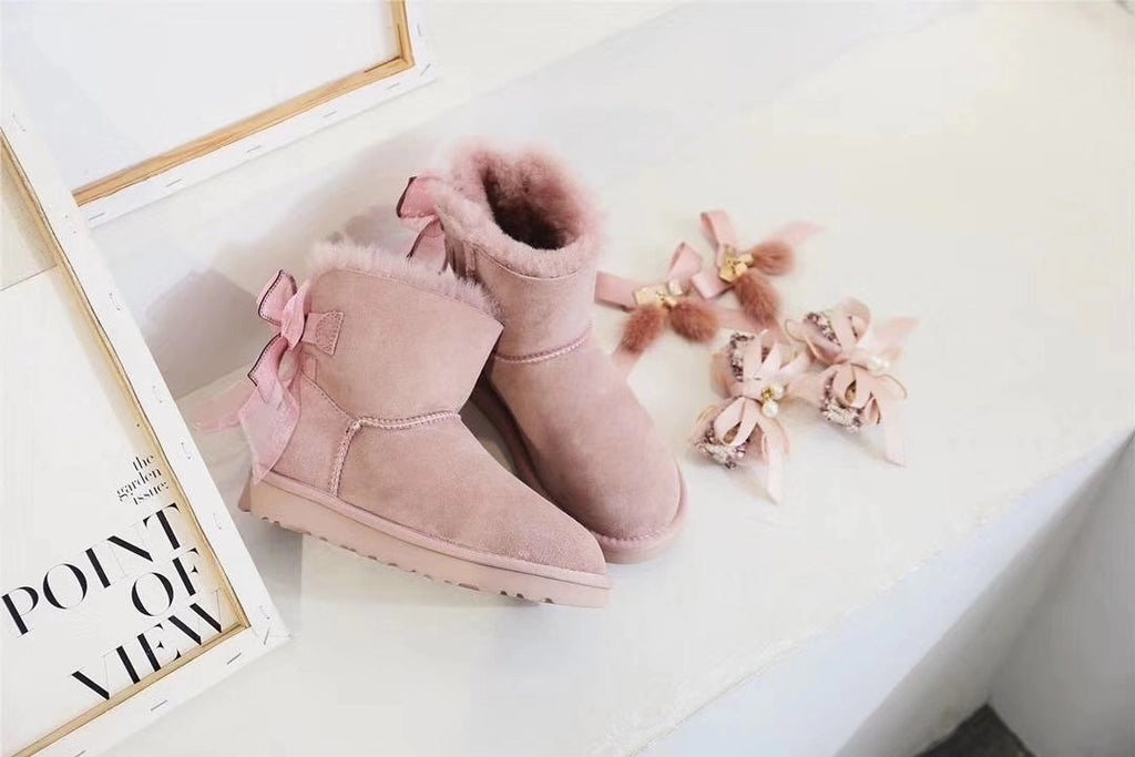Dusty Pink Snow Boots | Three-Way Styling – Model 6503