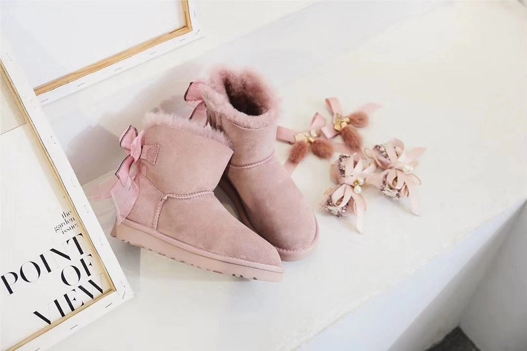 Dusty Pink Snow Boots | Three-Way Styling – Model 6503